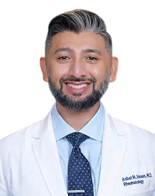 Dr. Asbat M. Hasan, M.D., FACR, rheumatologist at Arthritis Medical Clinic